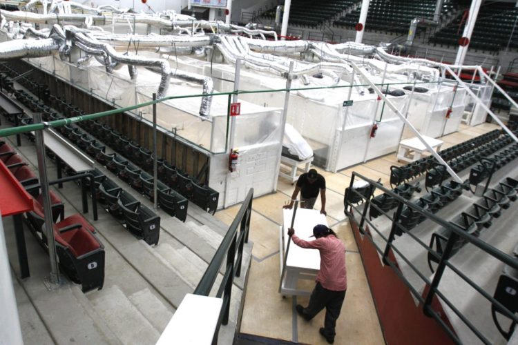 Listo Auditorio de Zonkeys para recibir a pacientes con coronavirus